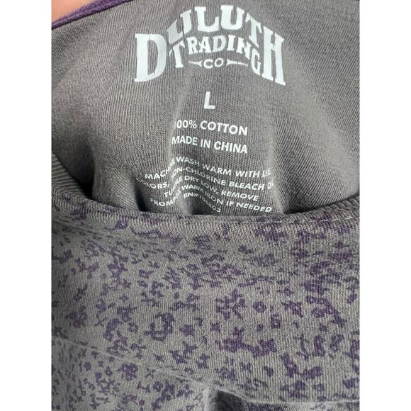 Duluth Trading Co. Sweatshirt Womens Size L Gray 100% Cotton Long Sleeve - Picture 3 of 10